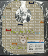 Load image into Gallery viewer, Too Cute Longhair Creme Dachshund Baby Bib BB5781BIB