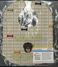 Load image into Gallery viewer, Too Cute Longhair Black and Tan Dachshund Baby Bib BB5782BIB