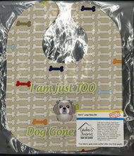 Load image into Gallery viewer, Too Cute Gray Silver Shih Tzu Baby Bib BB5819BIB