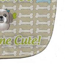 Load image into Gallery viewer, Too Cute Gray Silver Shih Tzu Baby Bib BB5819BIB