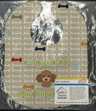 Load image into Gallery viewer, Too Cute Chocolate Brown Poodle Baby Bib BB5825BIB