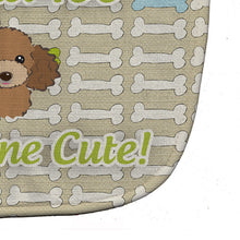 Load image into Gallery viewer, Too Cute Chocolate Brown Poodle Baby Bib BB5825BIB