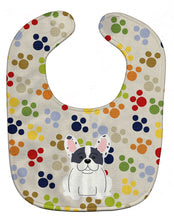 Load image into Gallery viewer, Pawprints French Bulldog Piebald Baby Bib BB5840BIB