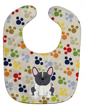 Load image into Gallery viewer, Pawprints French Bulldog Black White Baby Bib BB5841BIB