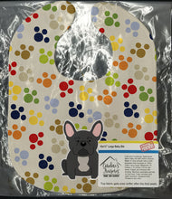 Load image into Gallery viewer, Pawprints French Bulldog Black Baby Bib BB5843BIB