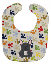 Load image into Gallery viewer, Pawprints French Bulldog Black Baby Bib BB5843BIB