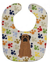 Load image into Gallery viewer, Pawprints Mastiff Brindle Baby Bib BB5844BIB