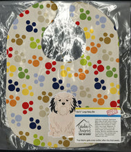 Load image into Gallery viewer, Pawprints Lowchen Baby Bib BB5848BIB