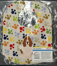 Load image into Gallery viewer, Pawprints Basset Hound Baby Bib BB5850BIB