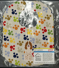 Load image into Gallery viewer, Pawprints Russian Spaniel Baby Bib BB5860BIB