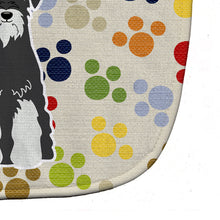 Load image into Gallery viewer, Pawprints Standard Schnauzer Salt and Pepper Baby Bib BB5862BIB