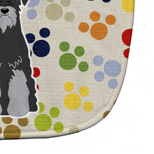 Load image into Gallery viewer, Pawprints Standard Schnauzer Black Grey Baby Bib BB5863BIB