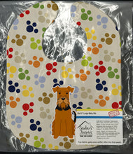 Load image into Gallery viewer, Pawprints Airedale Baby Bib BB5870BIB