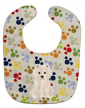 Load image into Gallery viewer, Pawprints Westie Baby Bib BB5871BIB