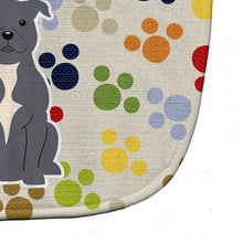 Load image into Gallery viewer, Pawprints Staffordshire Bull Terrier Blue Baby Bib BB5875BIB