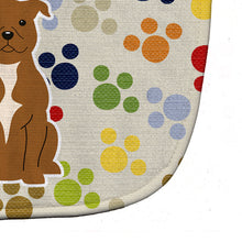 Load image into Gallery viewer, Pawprints Staffordshire Bull Terrier Brown Baby Bib BB5876BIB