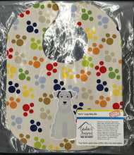 Load image into Gallery viewer, Pawprints Miniature Schanuzer White Baby Bib BB5882BIB