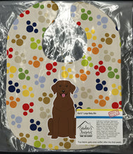 Load image into Gallery viewer, Pawprints Chocolate Labrador Baby Bib BB5885BIB
