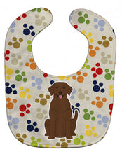 Load image into Gallery viewer, Pawprints Chocolate Labrador Baby Bib BB5885BIB