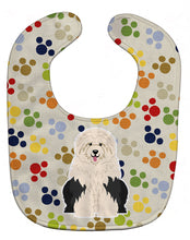 Load image into Gallery viewer, Pawprints Old English Sheepdog Baby Bib BB5925BIB
