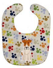 Load image into Gallery viewer, Pawprints Wire Fox Terrier Baby Bib BB5930BIB