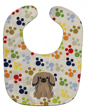 Load image into Gallery viewer, Pawprints Pekingnese Tan Baby Bib BB5931BIB