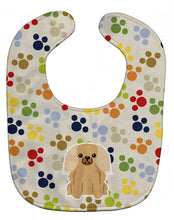 Load image into Gallery viewer, Pawprints Pekingnese Fawn Sable Baby Bib BB5933BIB
