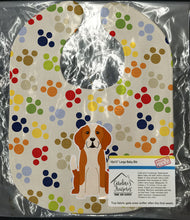 Load image into Gallery viewer, Pawprints English Foxhound Baby Bib BB5939BIB