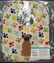 Load image into Gallery viewer, Pawprints Brindle Boxer Baby Bib BB5946BIB