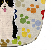 Load image into Gallery viewer, Pawprints Border Collie Black White Baby Bib BB5947BIB