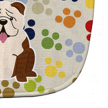 Load image into Gallery viewer, Pawprints English Bulldog Brindle White Baby Bib BB5950BIB