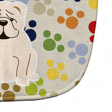 Load image into Gallery viewer, Pawprints English Bulldog White Baby Bib BB5952BIB