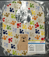 Load image into Gallery viewer, Pawprints English Bulldog Fawn Baby Bib BB5953BIB