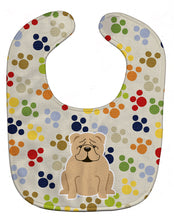 Load image into Gallery viewer, Pawprints English Bulldog Fawn Baby Bib BB5953BIB