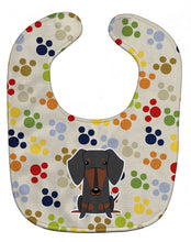 Load image into Gallery viewer, Pawprints Dachshund Black Tan Baby Bib BB5961BIB
