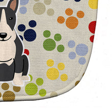 Load image into Gallery viewer, Pawprints Bull Terrier Black White Baby Bib BB5962BIB
