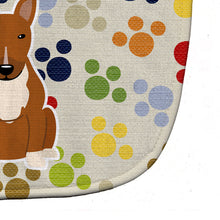 Load image into Gallery viewer, Pawprints Bull Terrier Red Baby Bib BB5963BIB