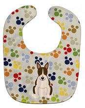Load image into Gallery viewer, Pawprints Bull Terrier Dark Brindle Baby Bib BB5965BIB