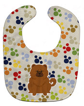 Load image into Gallery viewer, Pawprints Chow Chow Red Baby Bib BB5971BIB