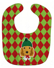 Load image into Gallery viewer, Christmas Cocker Spaniel Baby Bib BB5979BIB