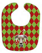 Load image into Gallery viewer, Christmas Greyhound Baby Bib BB5989BIB