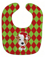 Load image into Gallery viewer, Christmas Jack Russell Terrier Baby Bib BB5991BIB