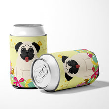 Load image into Gallery viewer, Easter Eggs Pug Cream Can or Bottle Hugger BB6004CC