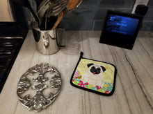 Load image into Gallery viewer, Easter Eggs Pug Cream Pot Holders - Set of 2 - Heat-Resistant Kitchen Essentials BB6004PTHD