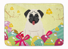 Load image into Gallery viewer, Easter Eggs Pug Cream Machine Washable Memory Foam Mat BB6004RUG