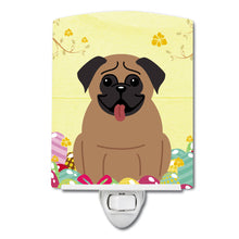 Load image into Gallery viewer, Easter Eggs Pug Brown Ceramic Night Light BB6005CNL