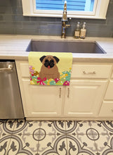 Load image into Gallery viewer, Easter Eggs Pug Brown Kitchen Towel – Artistic Dish Towel for Everyday Use BB6005KTWL