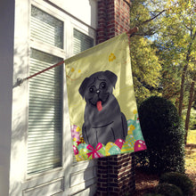 Load image into Gallery viewer, Easter Eggs Pug Black Flag Canvas House Size BB6006CHF