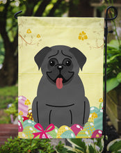 Load image into Gallery viewer, Easter Eggs Pug Black Garden Flag - Outdoor Decorative Yard Flag BB6006GF