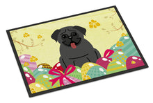 Load image into Gallery viewer, Easter Eggs Pug Black Doormat - 24x36 Decorative Floor Mat – Indoor/Outdoor Rug with Artistic Flair BB6006JMAT